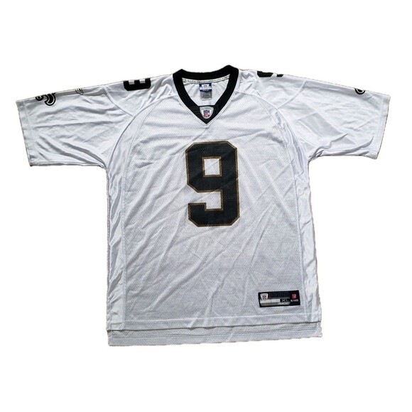 VTG Reebok Drew Brees Sz XL Mens White NFL Equipment New Orleans Saints Jersey - Picture 1 of 7